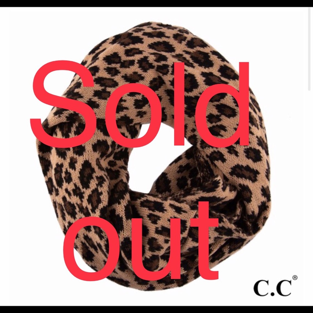 CC leopard infinity scarf